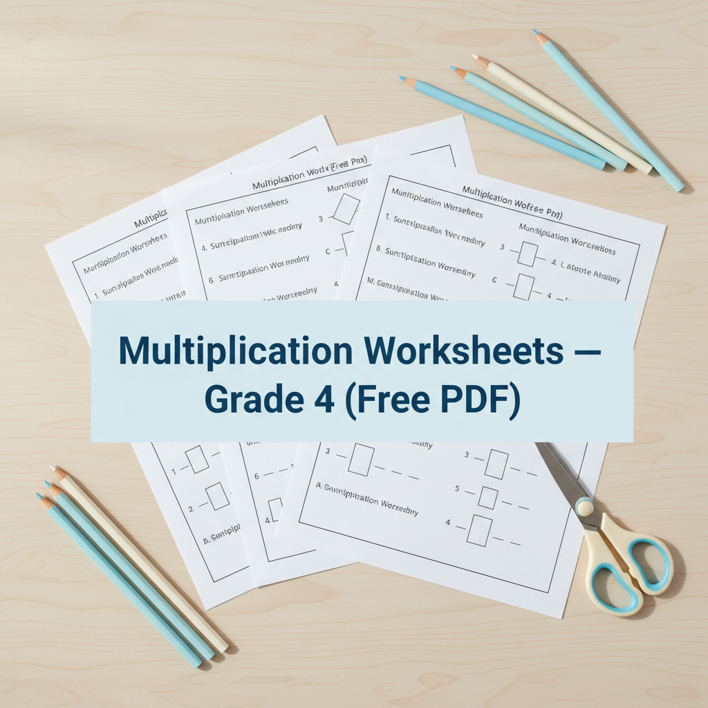 10 Free Multiplication Worksheets Grade 4 for Fluency