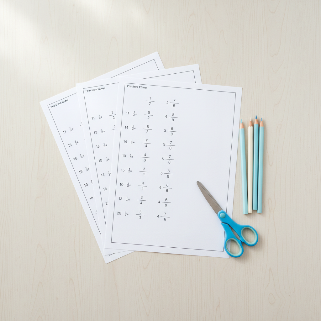 5 Free Fractions Worksheets Grade 4 for Mastery