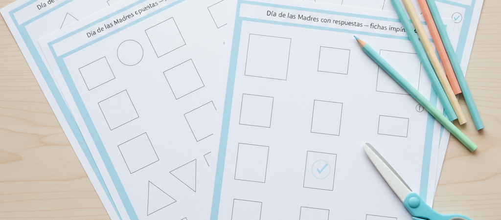 Actividades día de las madres con respuestas: 5 fichas listas