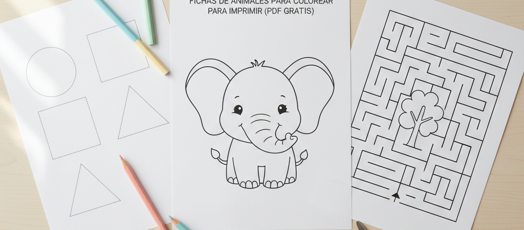 Dibujos de animales para colorear: 50 fichas PDF gratis