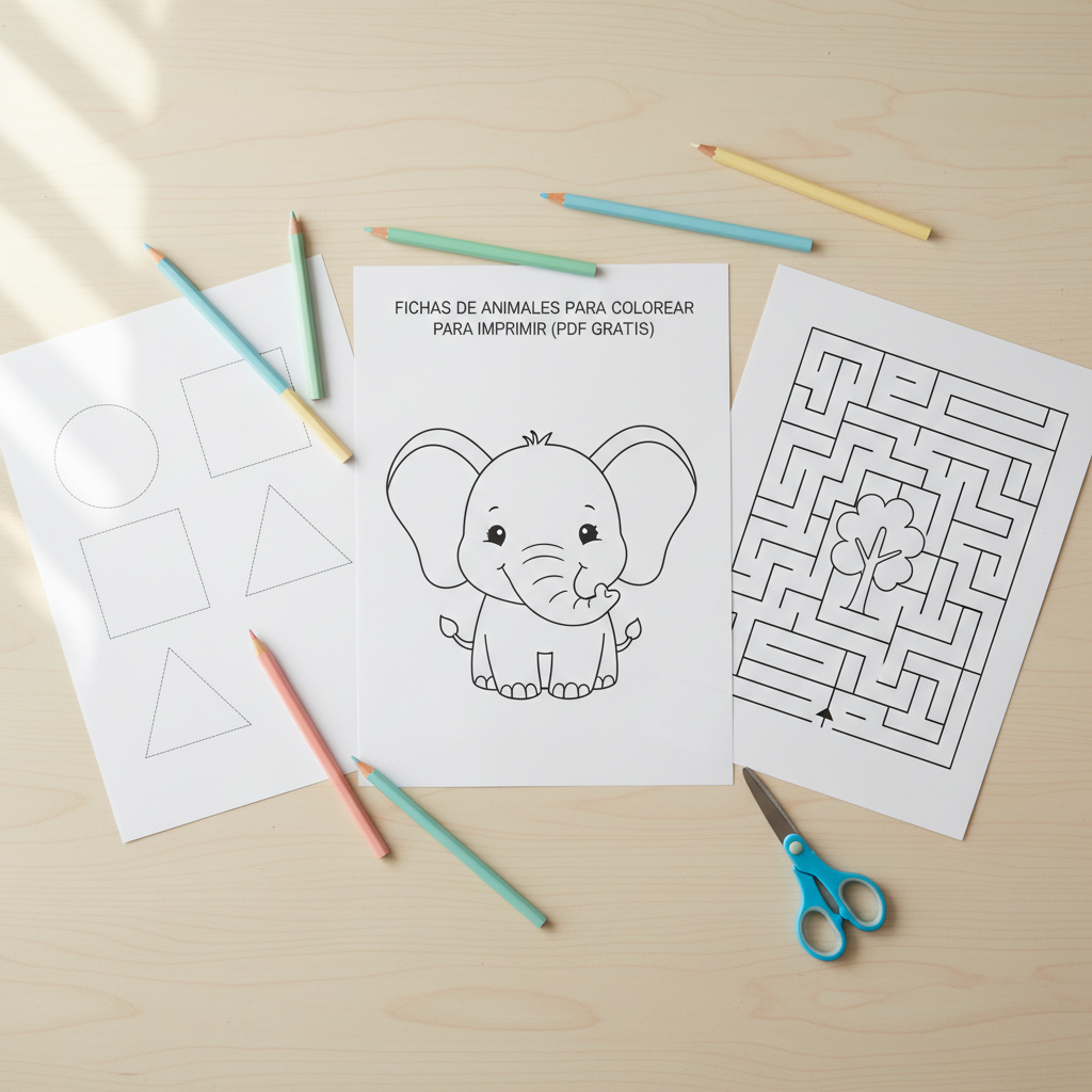 Dibujos de animales para colorear: 50 fichas PDF gratis