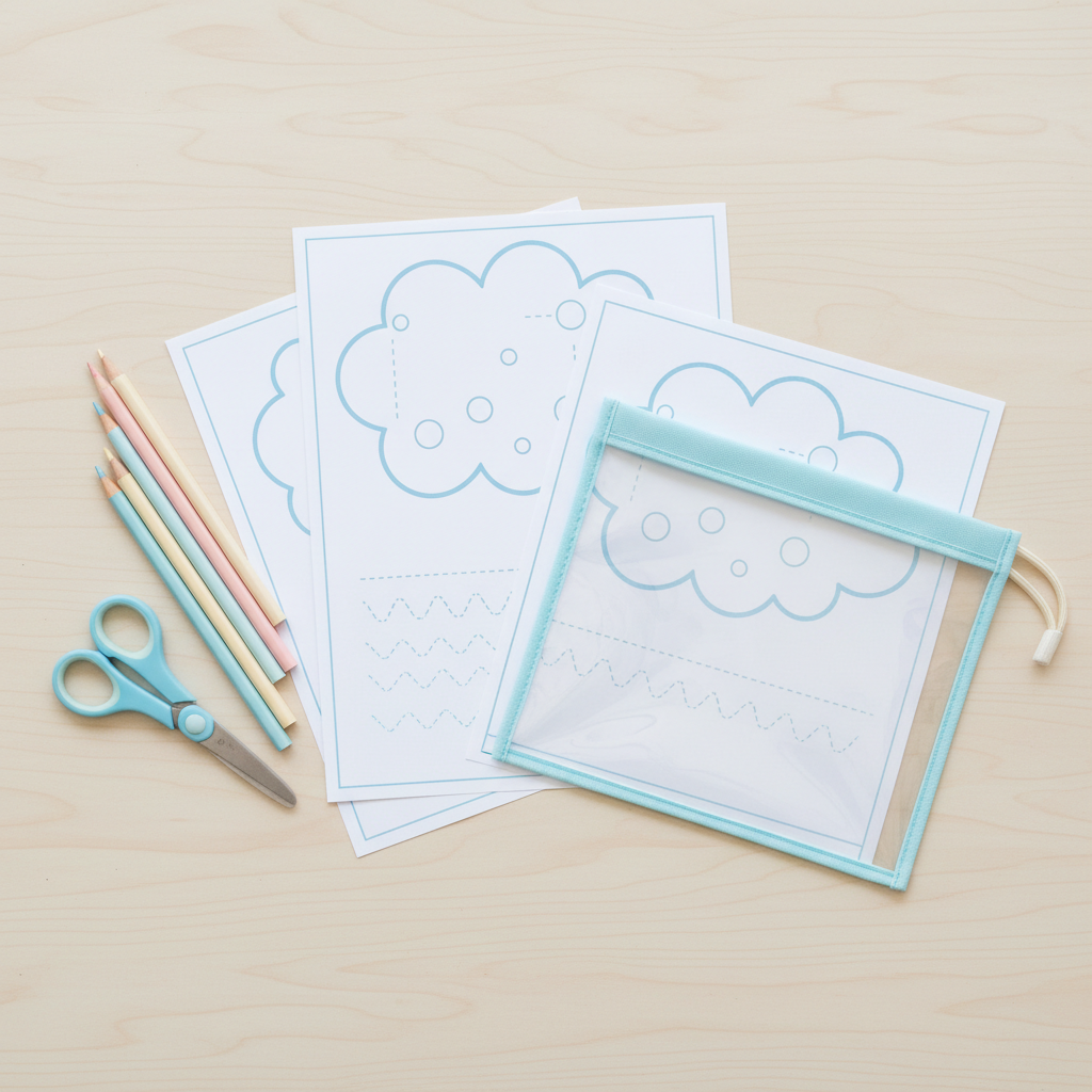 Ilustração editorial: Dry Erase Pockets for Worksheets: 5 Ways to Save 100% on Paper