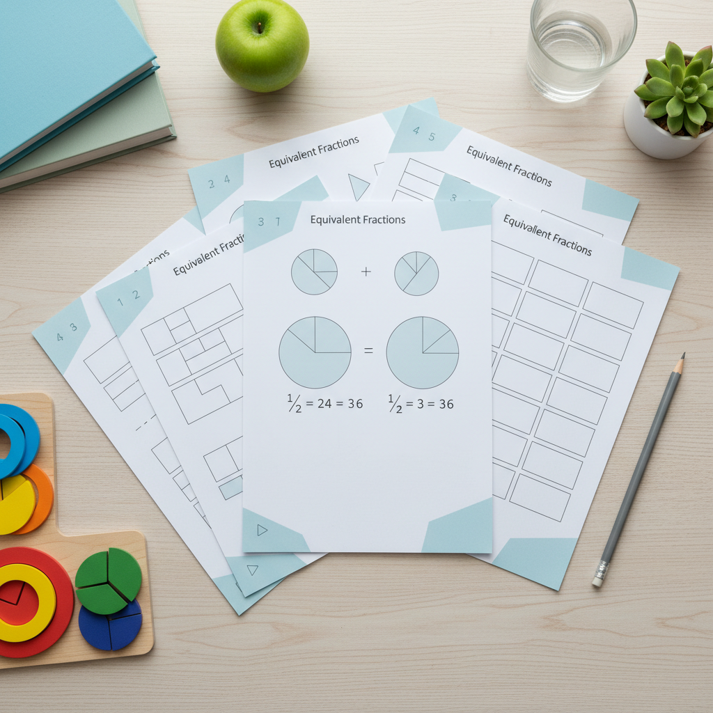 Equivalent fractions worksheets grade 3: 5 modelos para imprimir — resultado