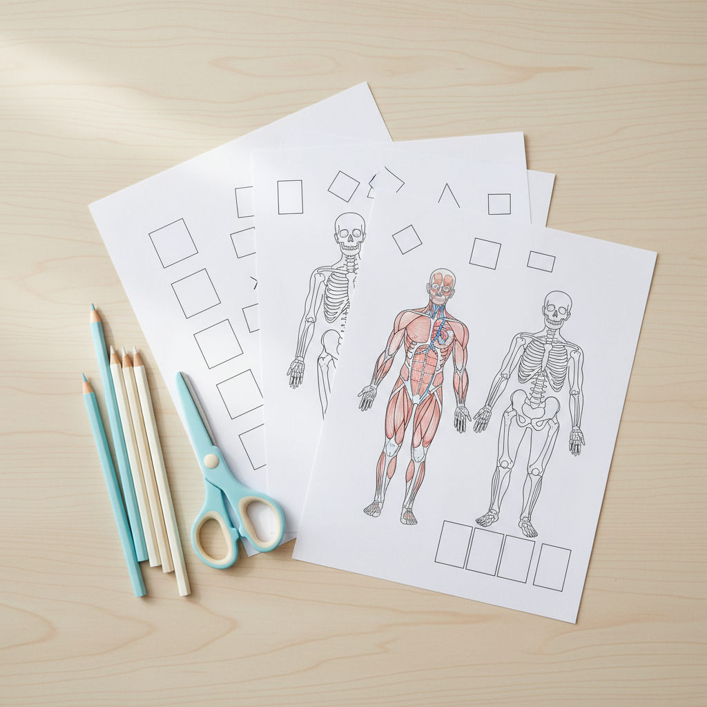 Sistemas del cuerpo humano fichas de trabajo grado 3: 5 recursos
